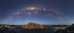 Galaxy over Canal Rocks